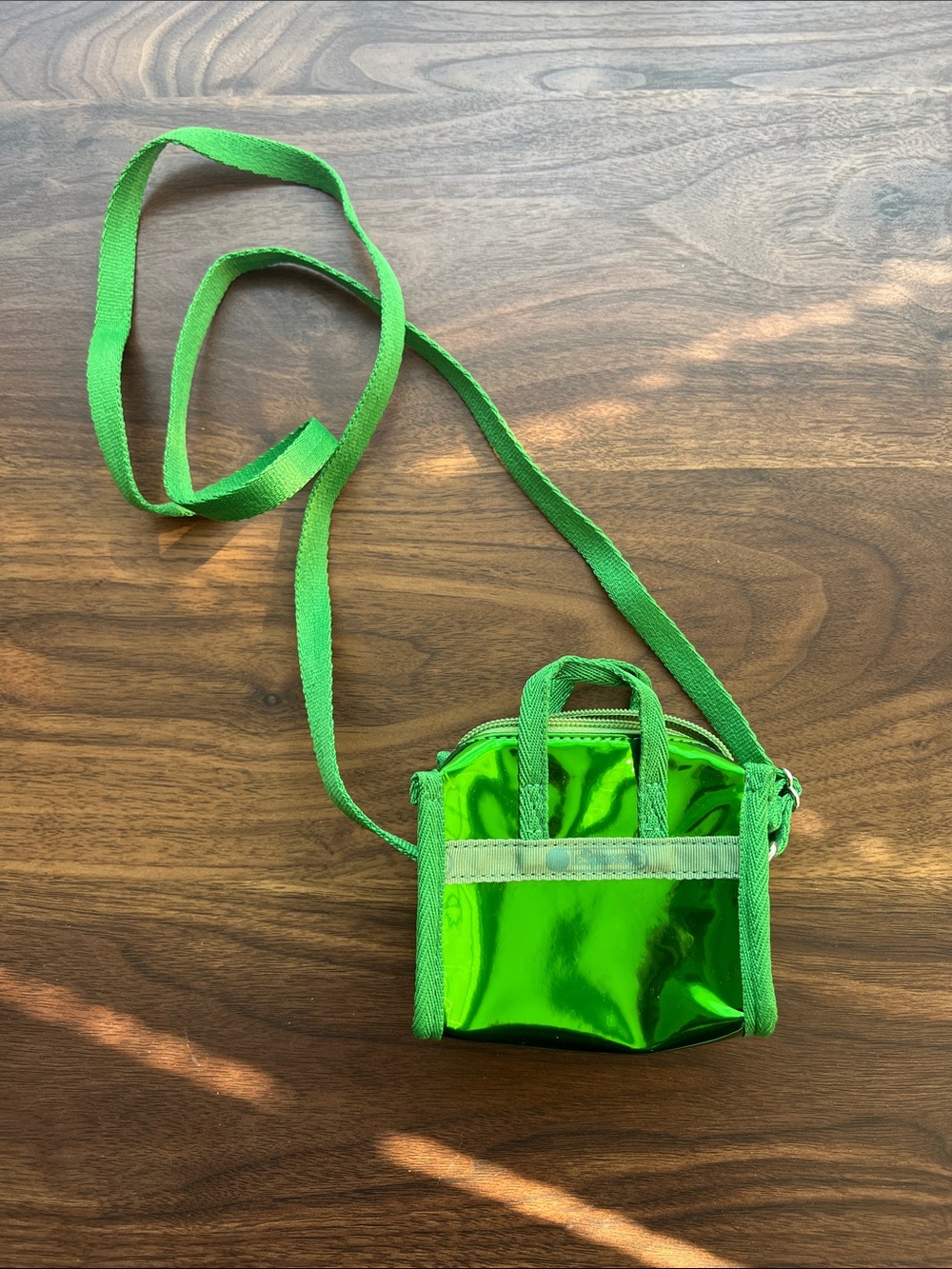 💚Le Sport Sac - Green Tiny Mini Crossbody Bag with Handles💚